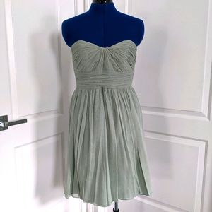 J. CREW Marbella strapless silk chiffon bridesmaid